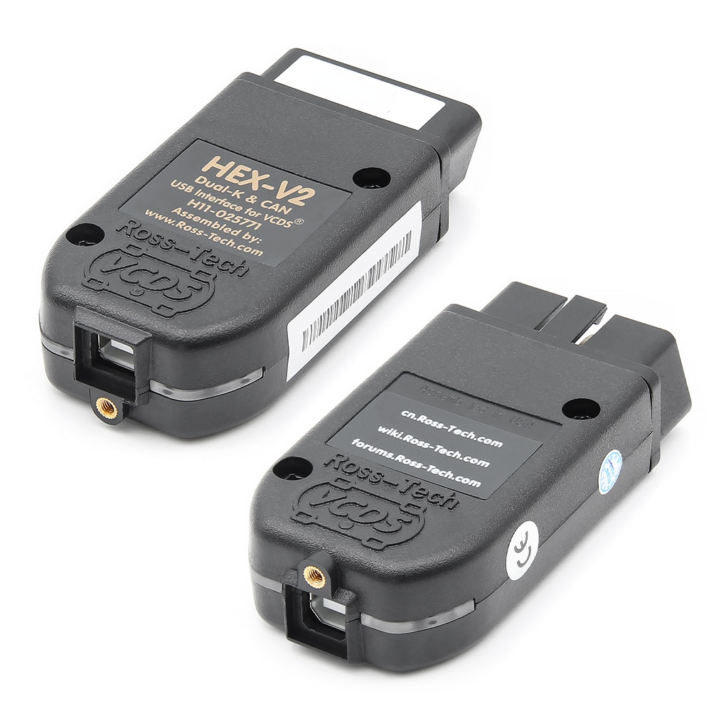 V2023.11 VAG COM VCDS HEX V2 Intelligent Dual-K & CAN USB Interface for VW  AUDI Skoda Seat