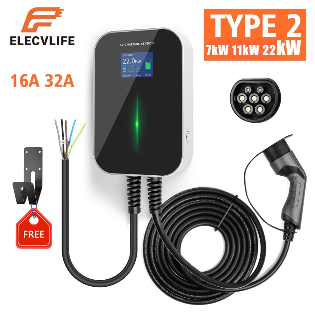 EV Wall Chargers Wallbox Electric Vehicle Charger 32A 16A 22KW 11KW 7KW ...