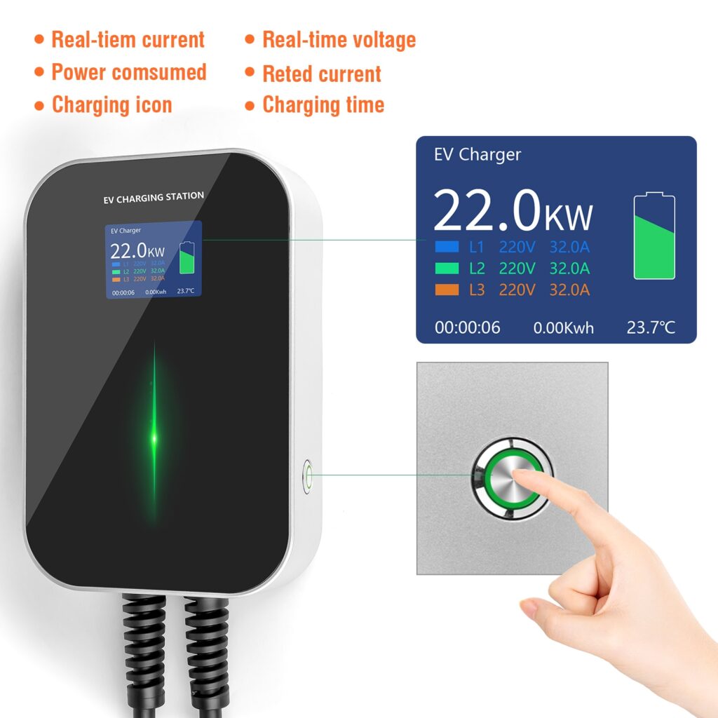 EV Wall Chargers Wallbox Electric Vehicle Charger 32A 16A 22KW 11KW 7KW ...