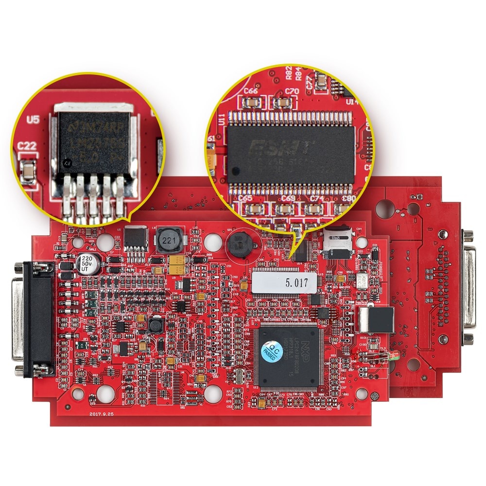 Newest Software Unlimited Online Red EU 2.80 V2.80 EU Red KESS V2.8 V2  V5.017 Full Chip OBD2 Tuning ECU Chip Programmer