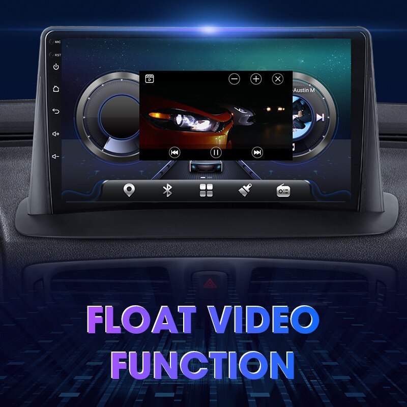 Tablette tactile QLED Android, Apple Carplay Renault Megane, Fluence