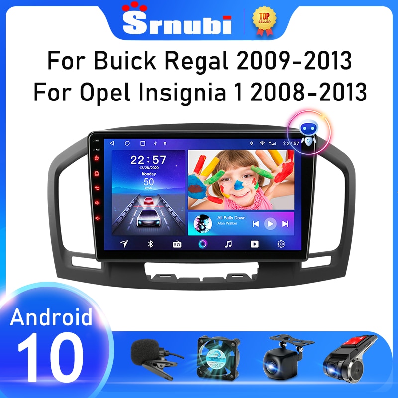 Navigatie GPS pentru Buick Regal 2009-2013 Opel Insignia 1 2008-2013  CarPlay Android Auto Stereo Radio Bluetooth 2GB RAM, 32GB ROM 