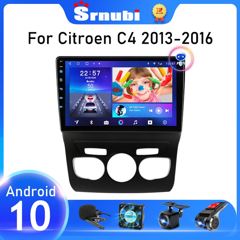 GPS pour Citroen C4 2 B7 2013 - 2016 CarPlay & Android Auto