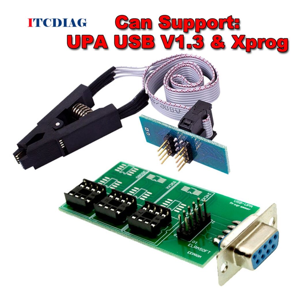 UPA USB V1.3 Xprog ECU Chip Tuning Programmer Eeprom Board Adapter with ...