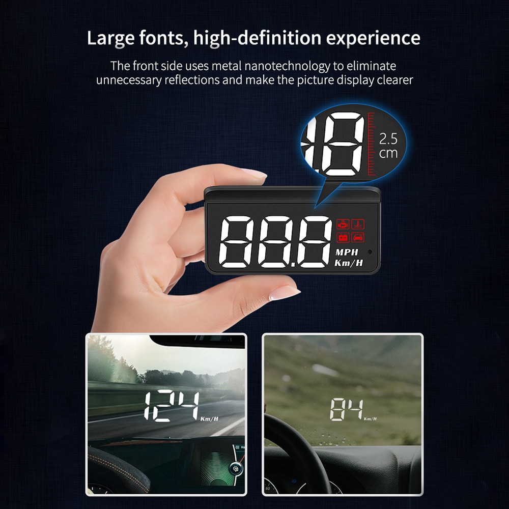 M3 OBD2 HUD Car Head Up Display Speedometer - Robaizkine - Car Electronics  Store