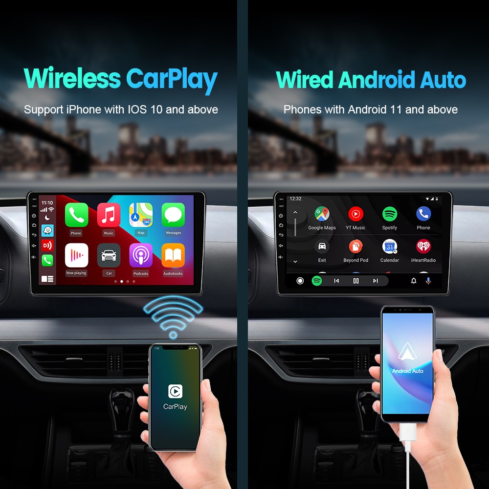 CarlinKit Wired CarPlay Dongle Android Auto for Car Radio with Android  System Version 4.4.2 and Above, Install The AutoKit App in The Car System,  Dongle Connect The Car's AutoKit App to, player