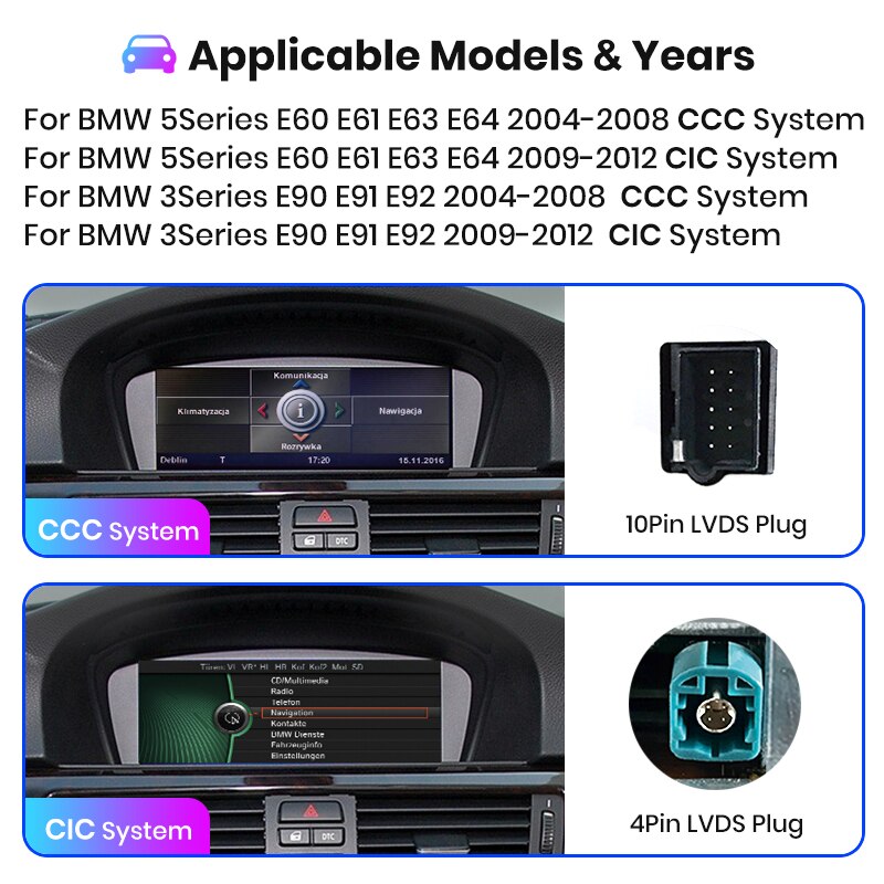 AUTORADIO GPS MODULE MULTIMEDIA BMW CD DVD CCC SERIE 5 E60 E61 E63