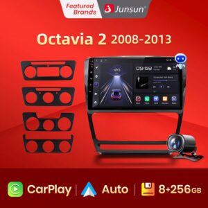 Junsun V1pro AI Voice For P eugeot 207 2006 - 2015 car radio 2 din