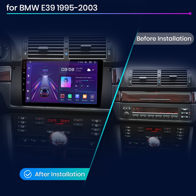 Junsun V1pro AI Voice 2 din Android Auto Radio for BMW 5 E39 1995 - 2003  E53 X5 M5 Carplay 4G Car Multimedia GPS 2din autoradio - Robaizkine - Car  Electronics Store