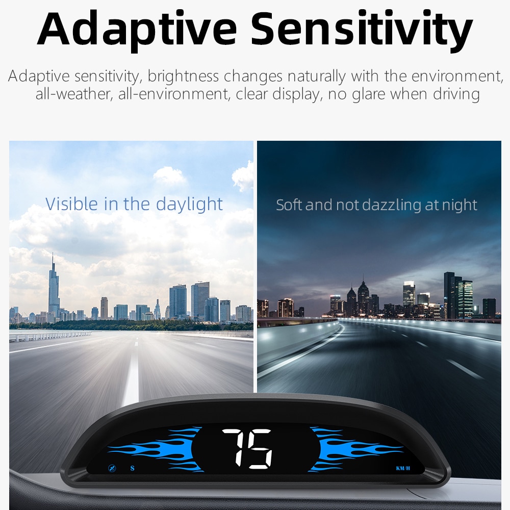 G3 GPS Car HUD Speedometer Head Up Display Digital Reminder Alarm