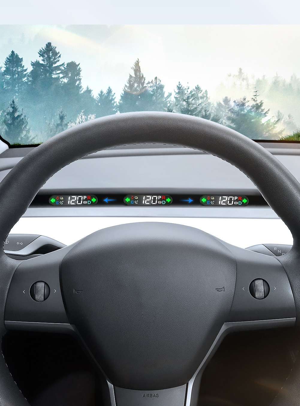YZ HUD Head-up Display For Tesla Model 3 Model Y Speedometer