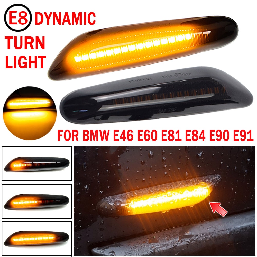 Led Dynamische Blinker Seite Marker Sequentielle Blinker Lampe Für Bmw E46  E36 E60 E61 E90 E91 E92 E93 X1 e84