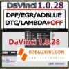 DaVinci DPF/EGR/ADBLUE/DTC Remover Version 1.0.26 - 1.0.28 - 1.0.30 (software only)