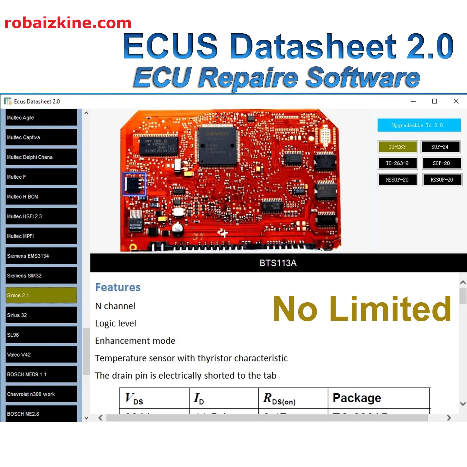 ECU Datasheet 2.0 - Comprehensive ECU Repair Reference