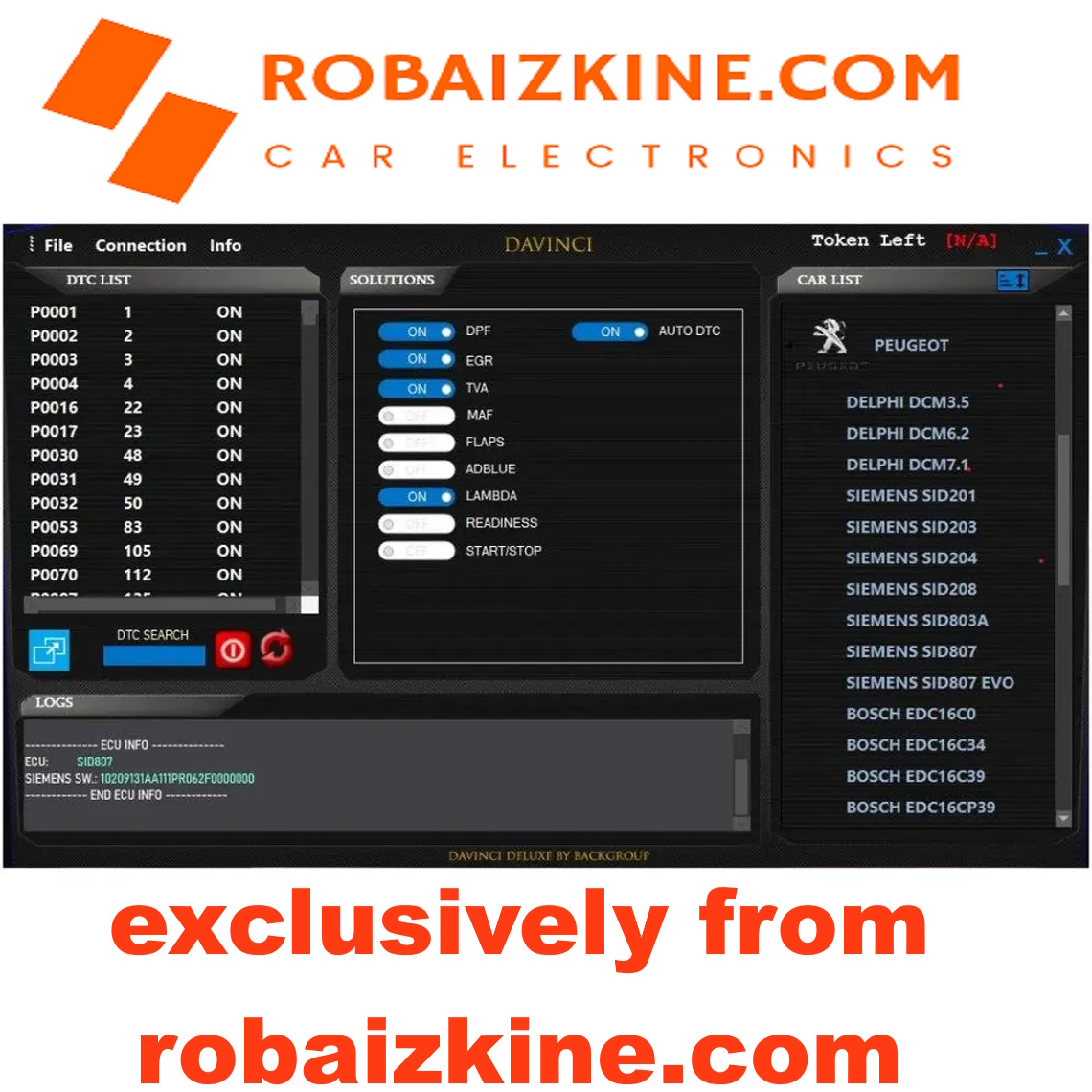 DaVinci Deluxe Edition – Full Version 1.0.37 - DPF - EGR - ADBLUE - DTC